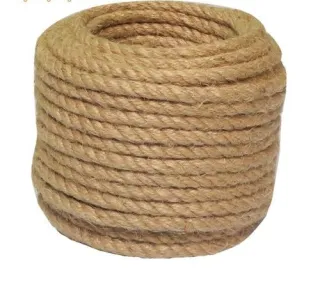 Size 10mm - Cuộn 5 mét dây thừng trang trí, dây gai trang trí,dây thừng làm đồ cào móng cho mèo,dây dây gai/dây bố/ dây đay trang trí hanmade - QUẤN LỌ HOA. GÓI QUÀ, ĐỒ LƯU NIỆM, DÂY DECOR