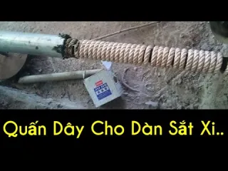 10 mét dây thừng quấn láp chất lượng cao cho máy bơm bùn, dàn đuôi tôm, trục láp máy chạy xuồng kiểu miền tây.