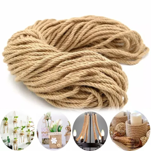 Size 6mm - Cuộn 10m dây thừng size 6 ly (6mm) làm đồ thủ công, trang trí nhà cửa