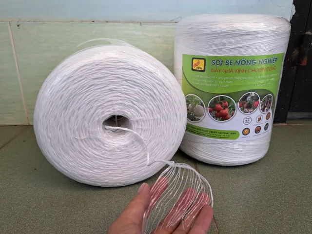 Sợi se nông nghiệp, DÂY NHÀ KÍNH dây treo dưa lưới, cà chua, ớt chuông... đường kính 2mm